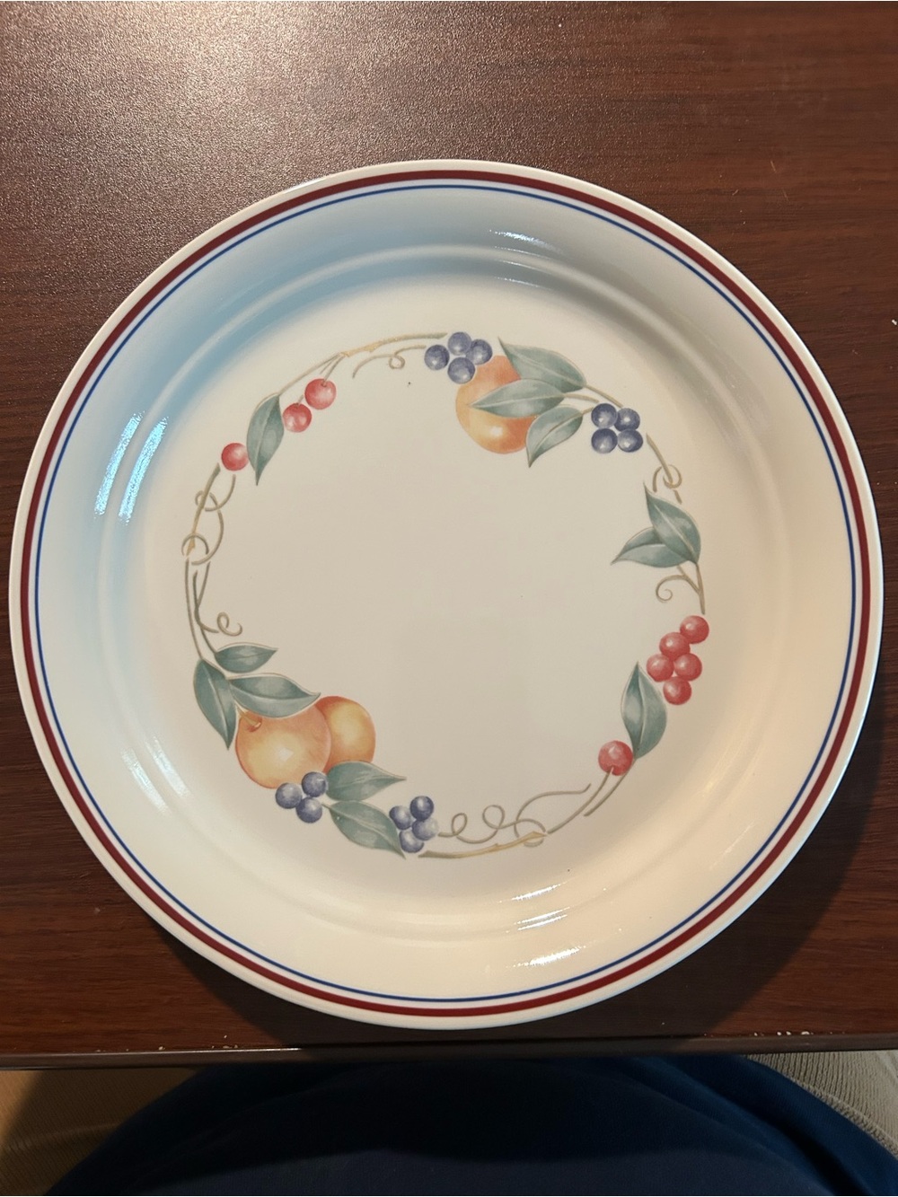 Vintage Corelle abundance set of 4 dinner plates. 10 1/4”manufactured 1990-2012